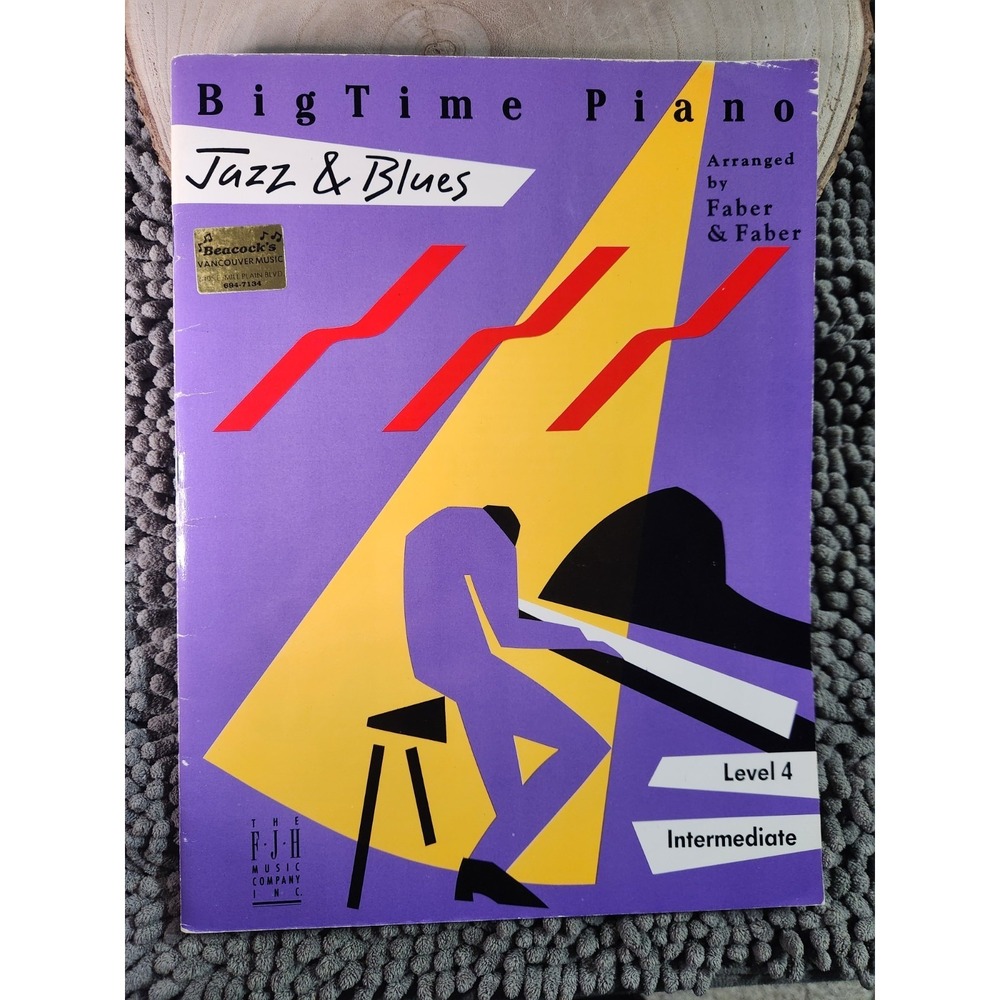 Bigtime Piano Jazz & Blues Faber & Faber Level 4 Intermediate~FAST SHIPPING